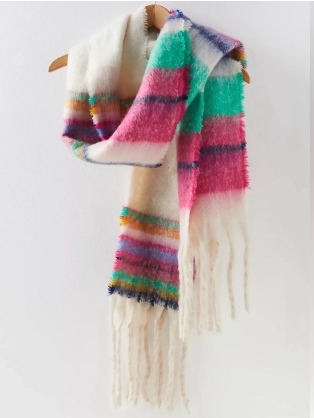 Free People Skye Stripe Fringe Scarf - Picture 6 of 6
